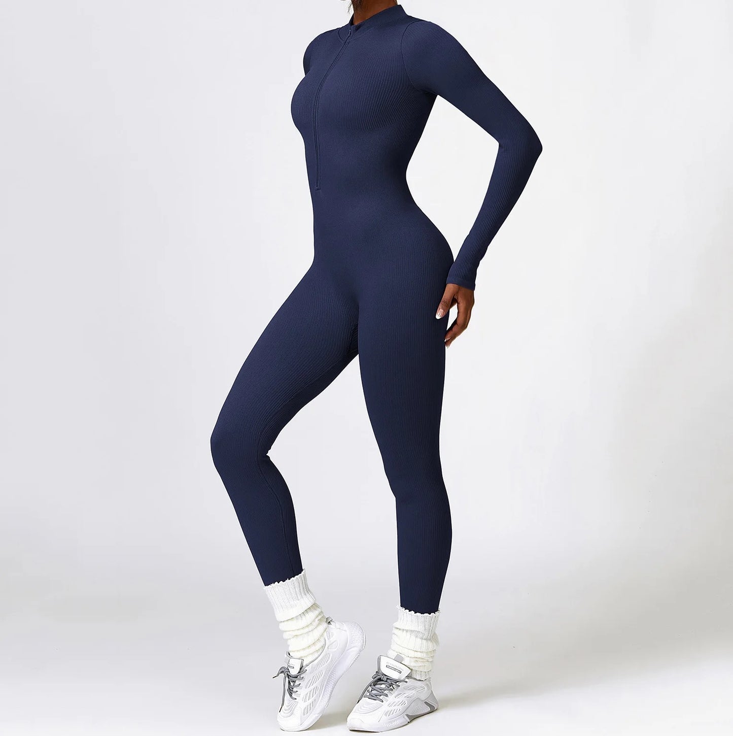 TANZ Navy Blue Long Sleeve Jumpsuit