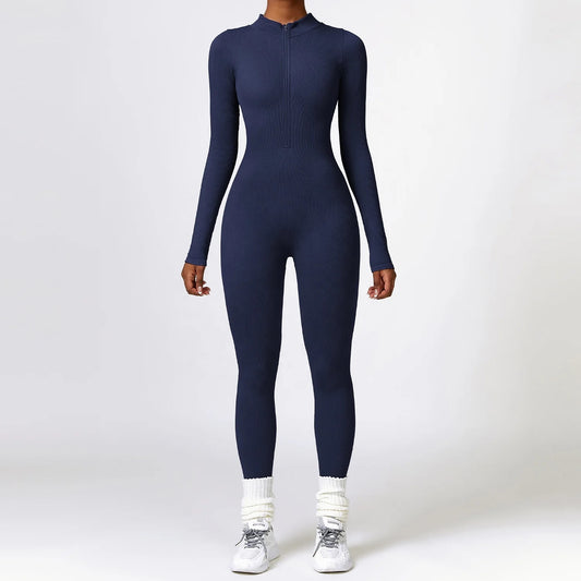 TANZ Navy Blue Long Sleeve Jumpsuit