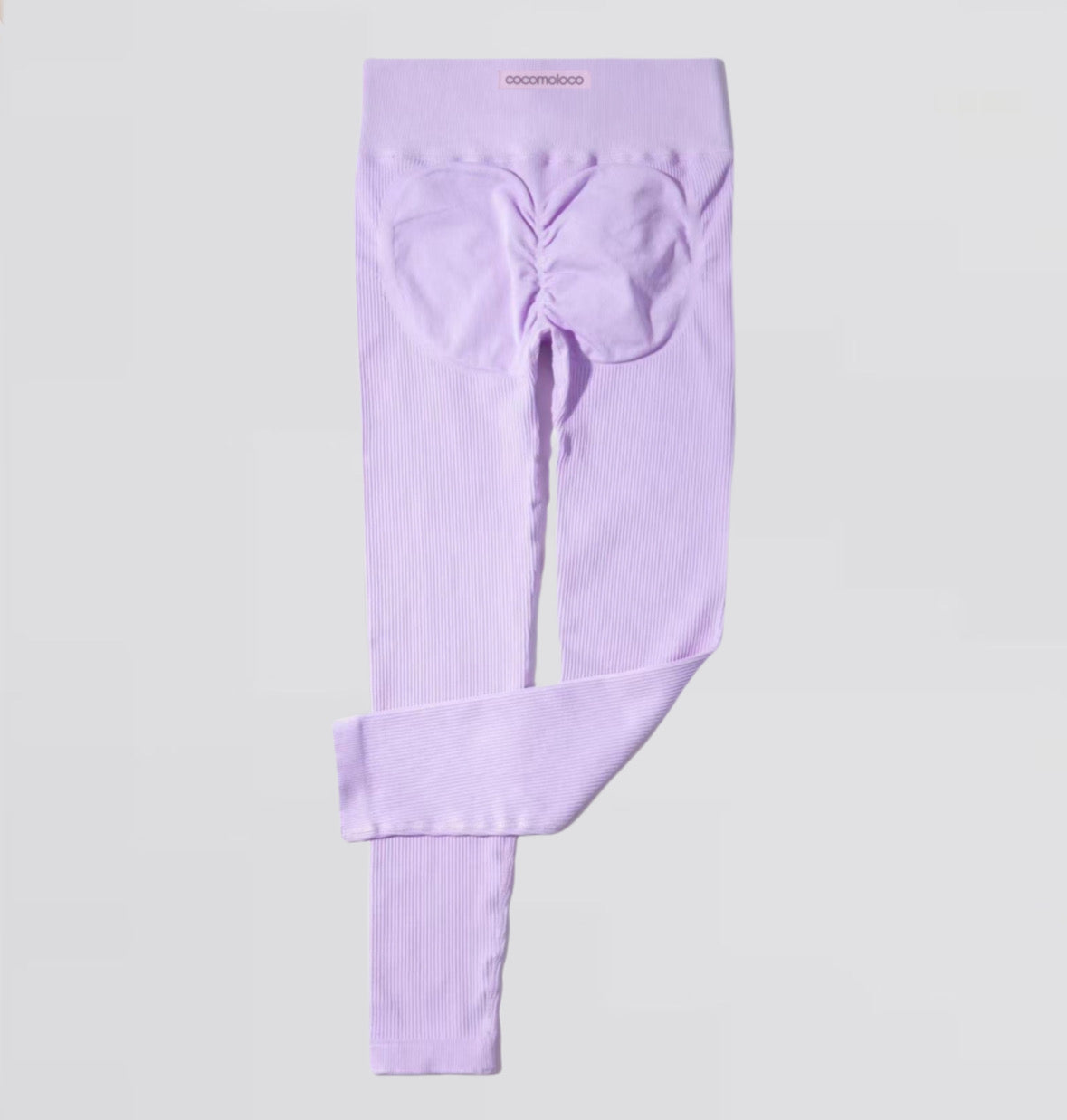 PASTEL Purple Contoured Leggings & Crop Top