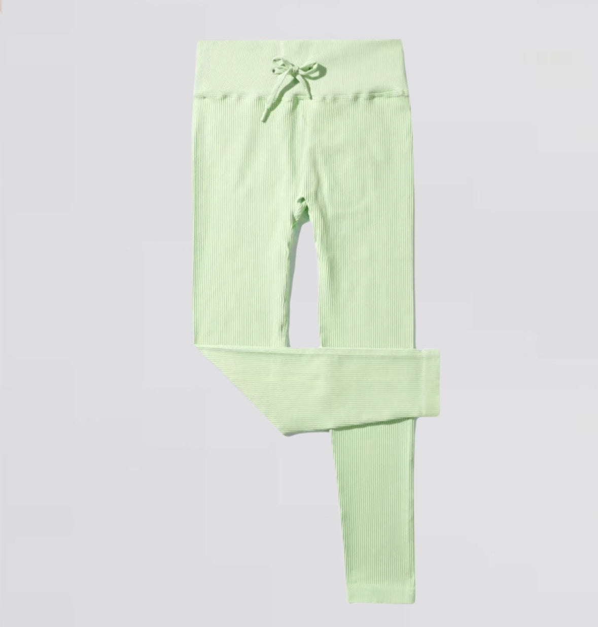 PASTEL Green Contoured Leggings & Crop Top