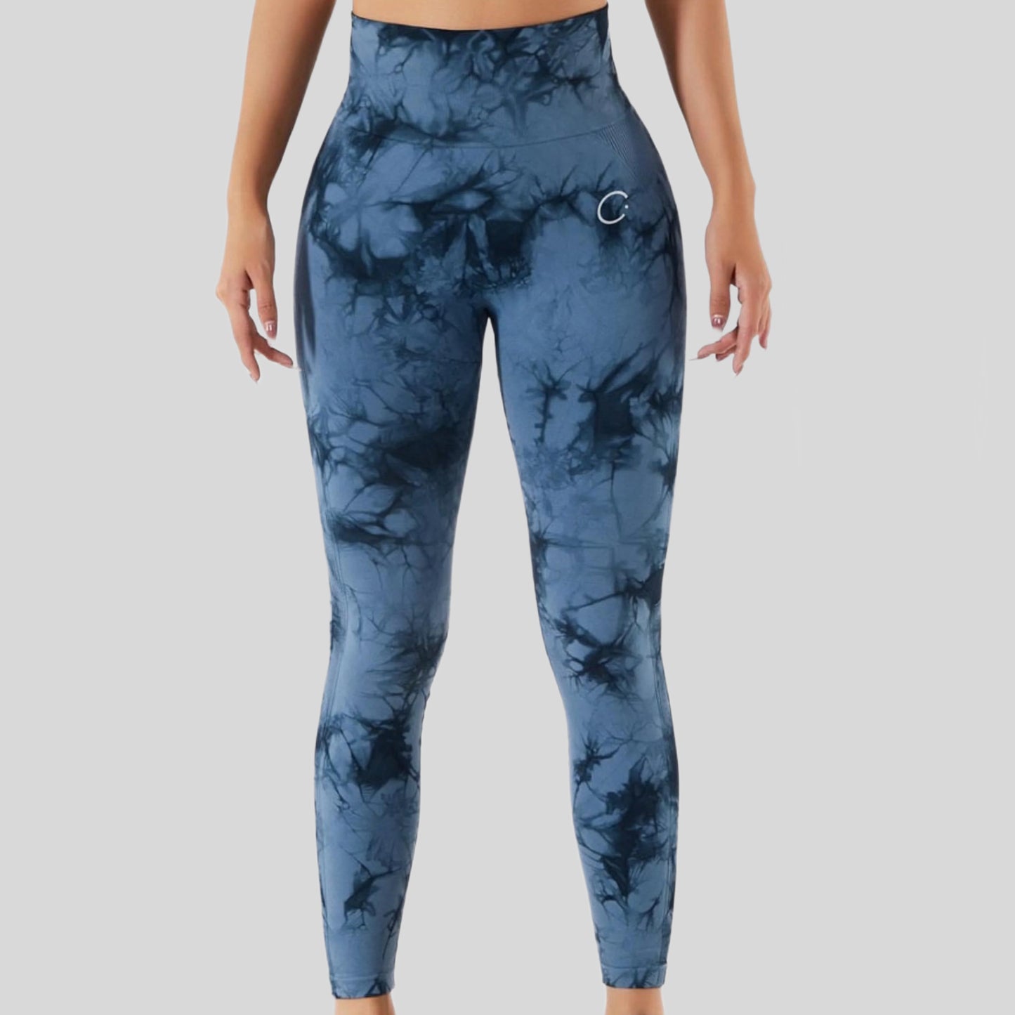 Midnight Blue Tie Dye Leggings