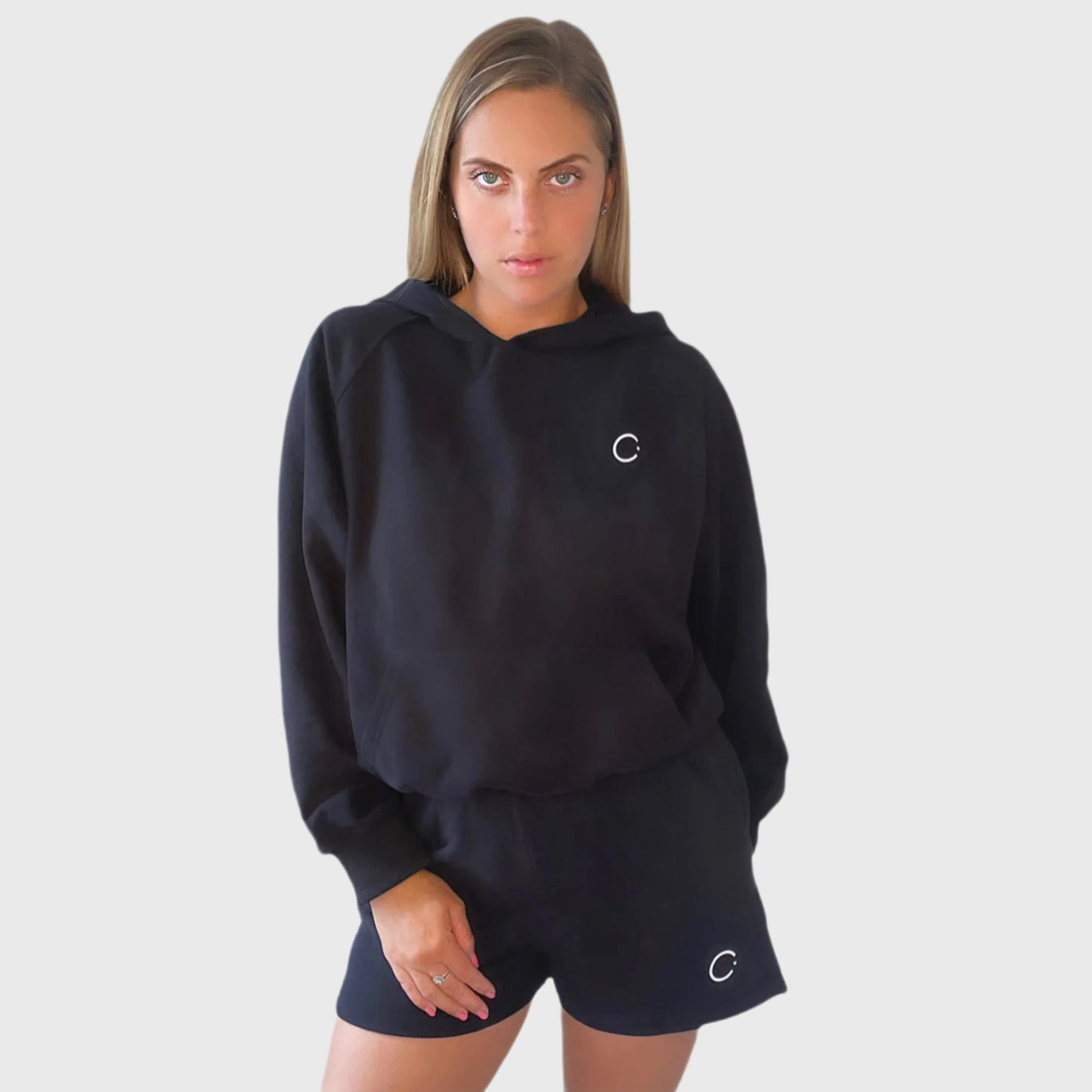 AURA Hoodie and Shorts Lounge Set